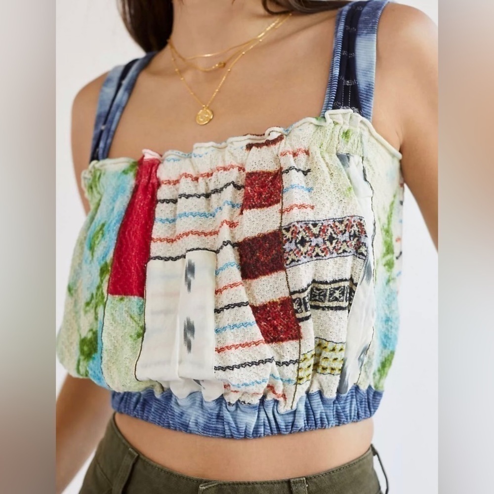 NWT Anthropologie Crafted Cropped Tank Size S